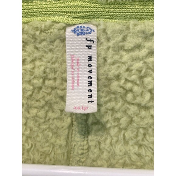 Free People Movement Nantucket Fleece Fullzip Jacket Celery Juice Sz XS - Picture 6 of 8